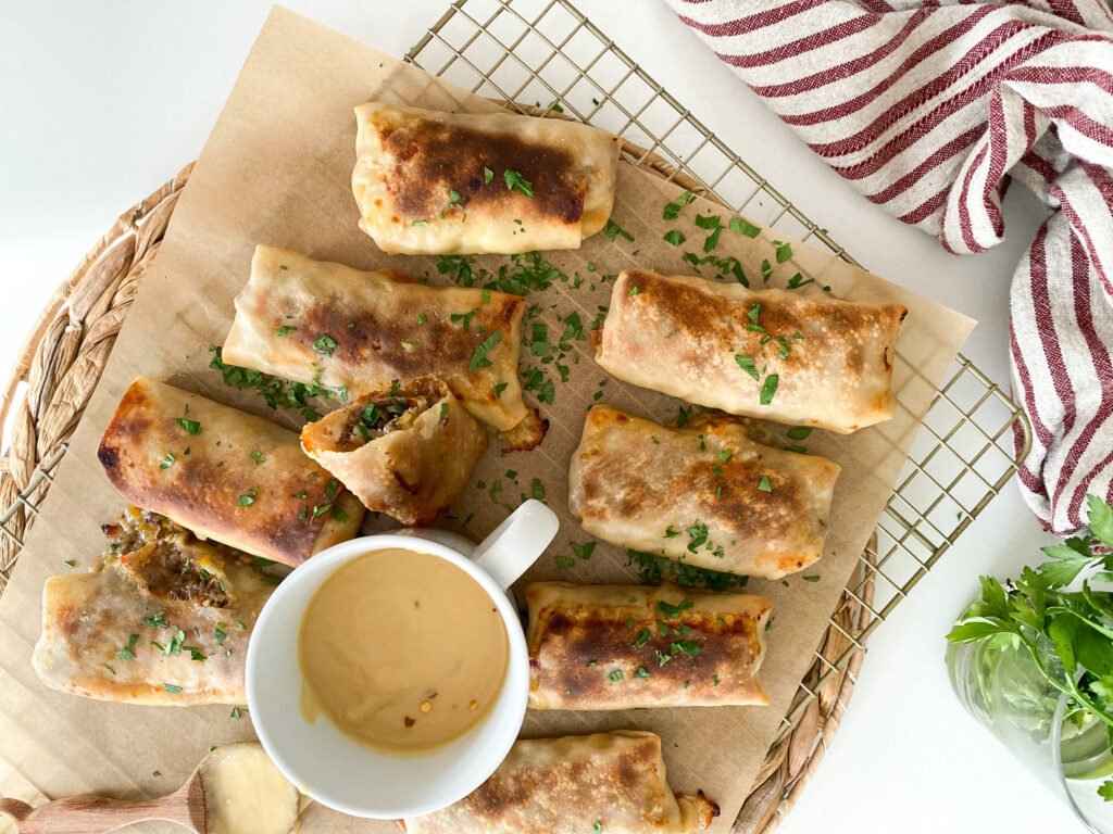 Philly Cheesesteak Egg Rolls