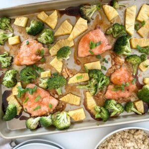 Sheet Pan Sweet and Sour Chicken