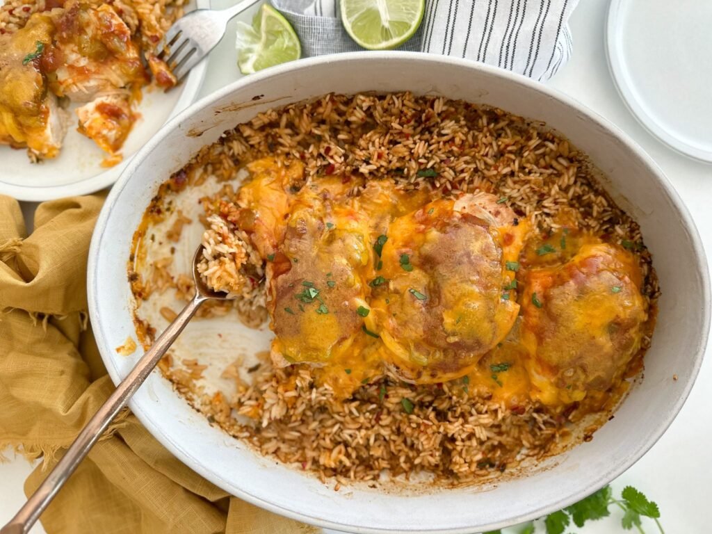 Hatch Chile Chicken and Rice Bake (New Mexico Style)