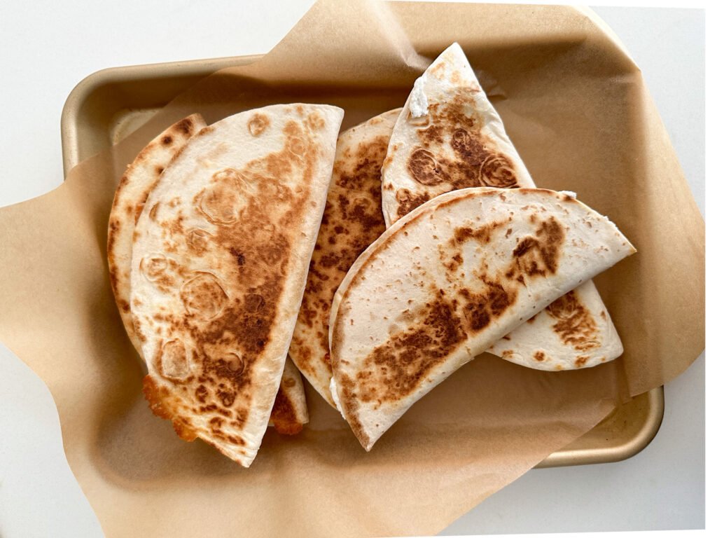 Crispy Honey Thyme Chicken and Goat Cheese Quesadillas