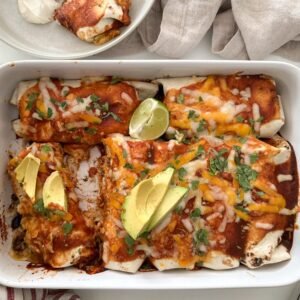Overstuffed Beef Burrito-Enchiladas