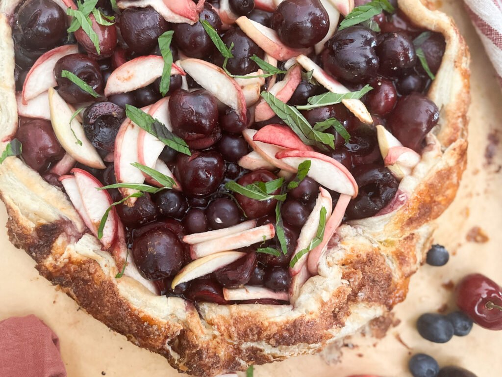 Easy Summer Three-Fruit Galette - puff pastry