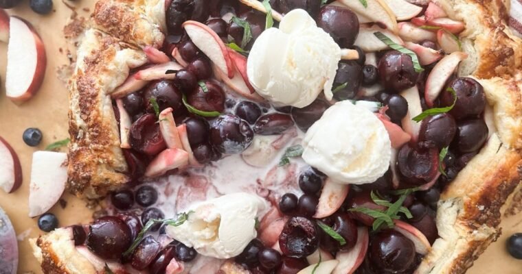 Easy Summer Three-Fruit Galette