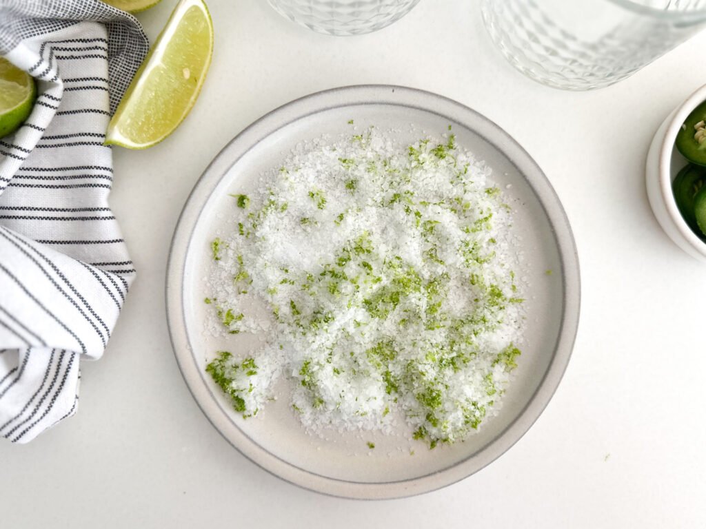 Lime and salt rim