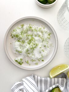Lime and salt rim