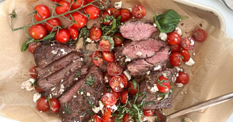 Super Easy Balsamic Tomato Grilled Steak