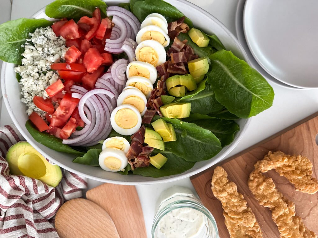 Crispy Chicken Tender Cobb Salad Ingredients