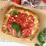 Tomato Galette with whipped honey feta