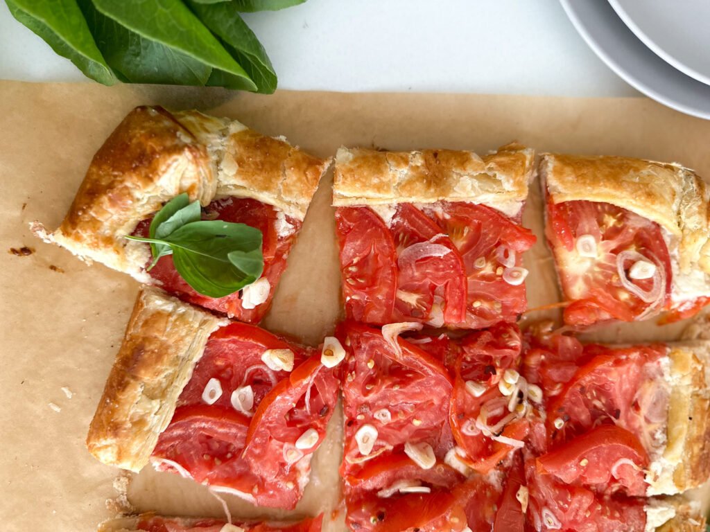 Close Up of Tomato Galette
