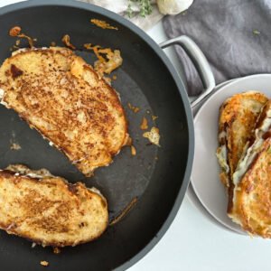 Roasted Garlic Four Cheese Grilled Cheese Sandwich (Copycat Starbucks)