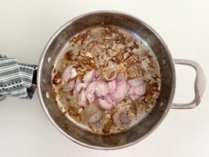 Cooking shallots