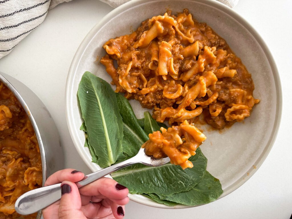 One-Pot Cheeseburger Pasta
