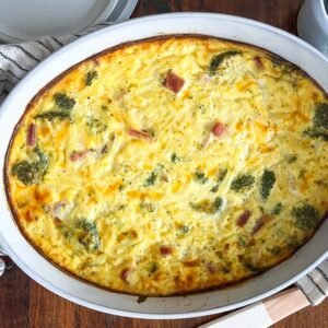 Broccoli (green) Eggs and Ham Casserole
