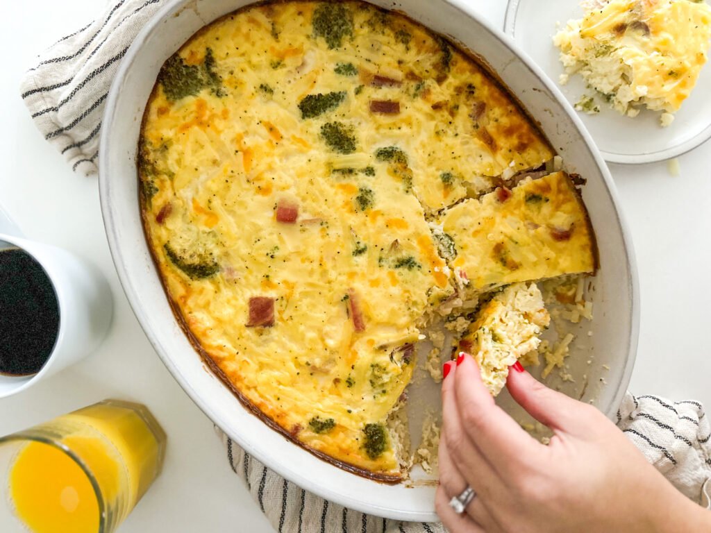 Fluffy and Soft Green Eggs and Ham Casserole