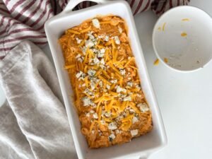 Buffalo Chicken Dip before baking