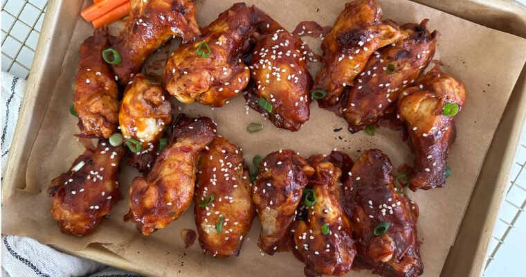 Air Fryer Sweet and Spicy Harissa Chicken Wings