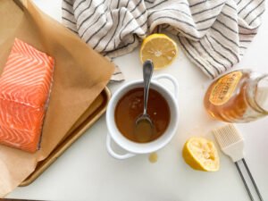 Honey, Lemon, Smoked Paprika Glaze for Salmon