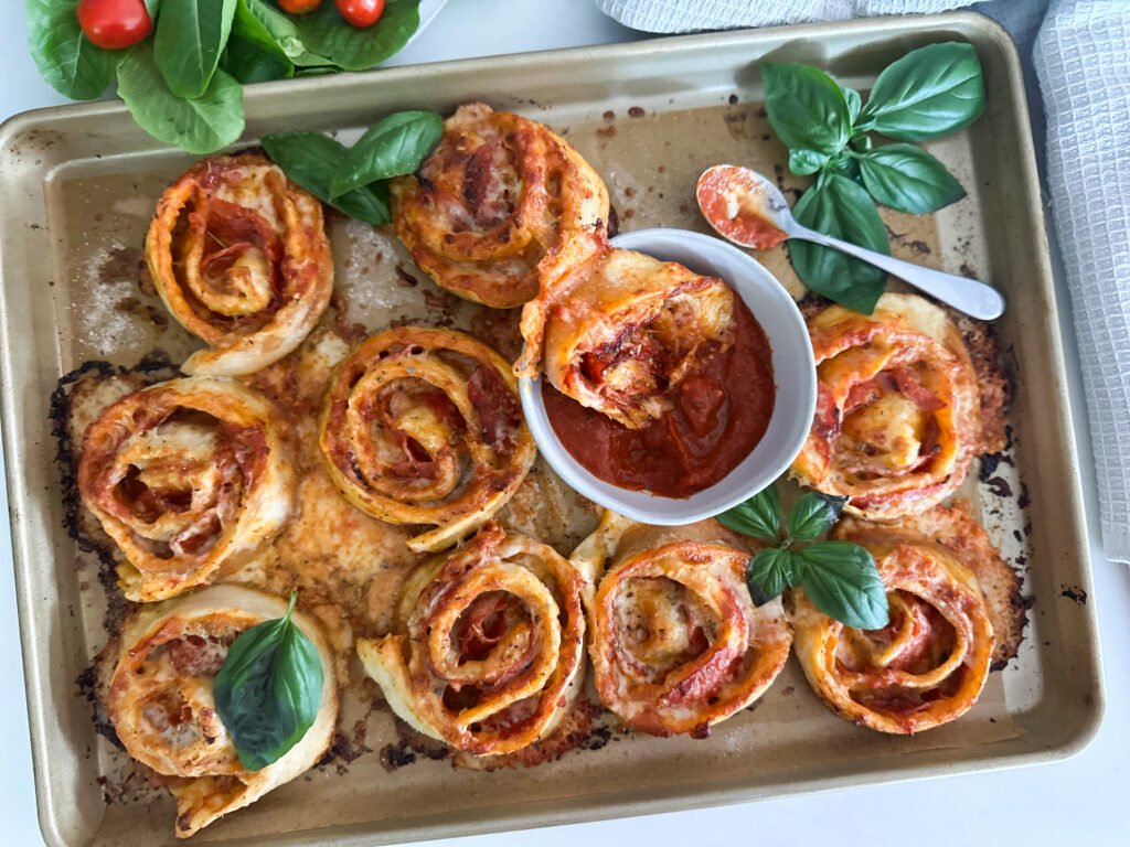 Extra Cheesy Pizza Roll Pinwheels