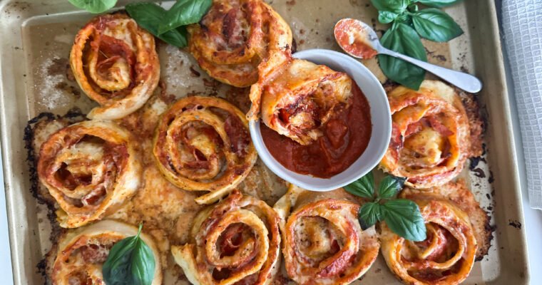 Extra Cheesy Pizza Roll Pinwheels