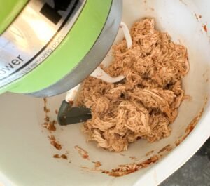 Shredded Chicken with stand mixer