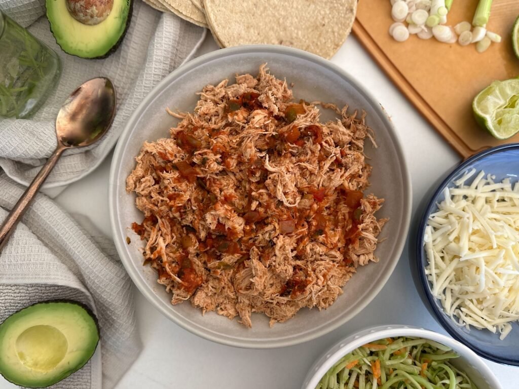Shredded Salsa Chicken - crockpot