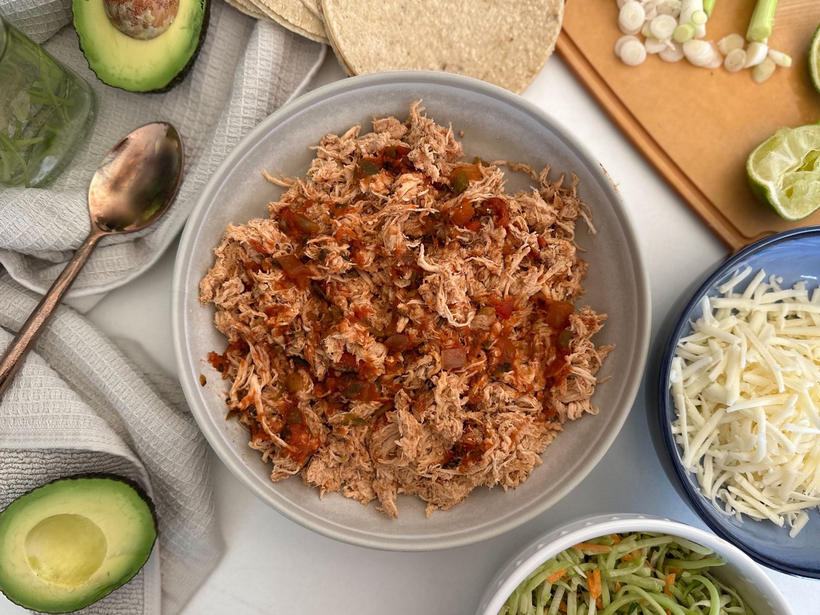 Shredded Salsa Chicken - crockpot