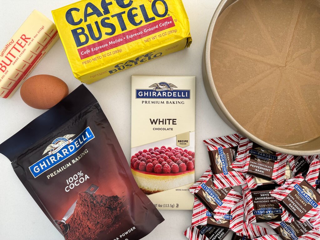 Peppermint Bark Chocolate Cake Ingredients