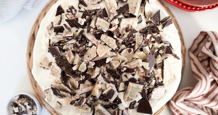 Peppermint Bark Chocolate Cake