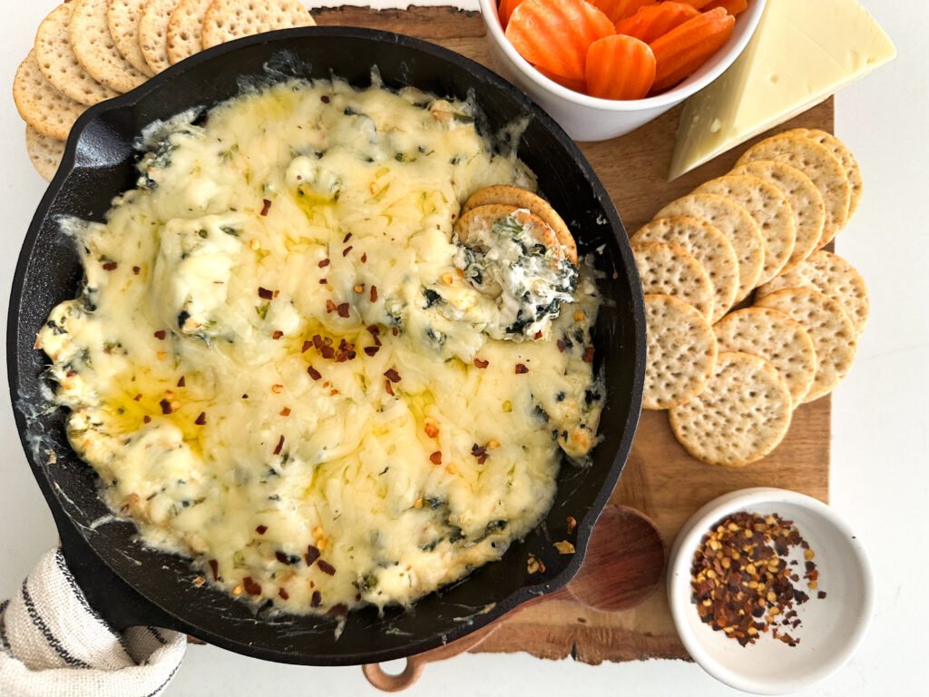 Baked Creamy Asiago Spinach Dip