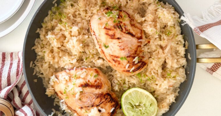 Honey Chicken and Ginger Garlic Rice (One-Pot)