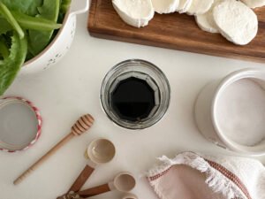 Making this Honey Balsamic Vinaigrette