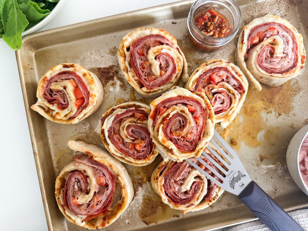 Hot Italian Hoagie Pinwheels