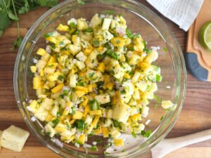 Fresh Pineapple Mango Salsa