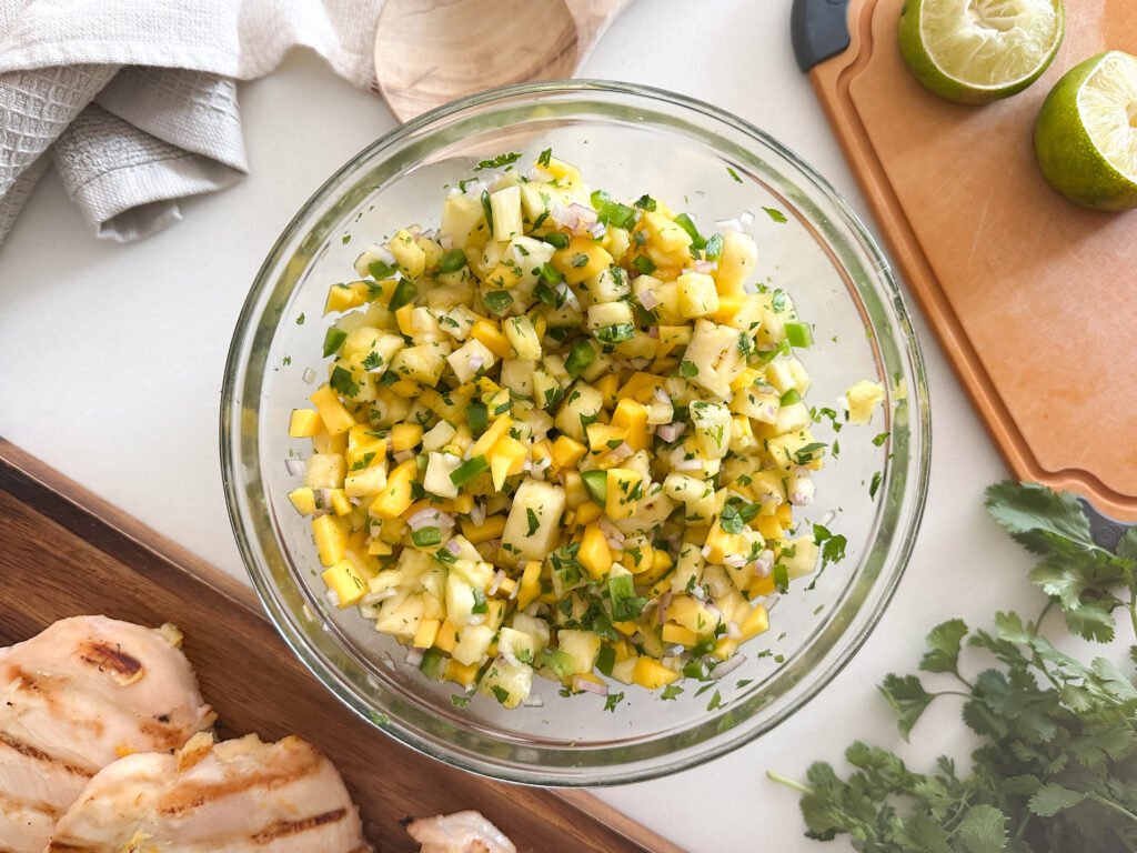 Fresh Pineapple Mango Salsa