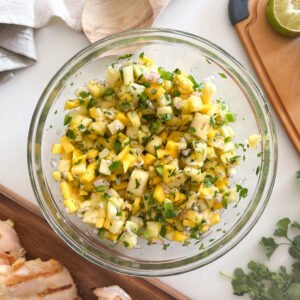 Fresh Pineapple Mango Salsa