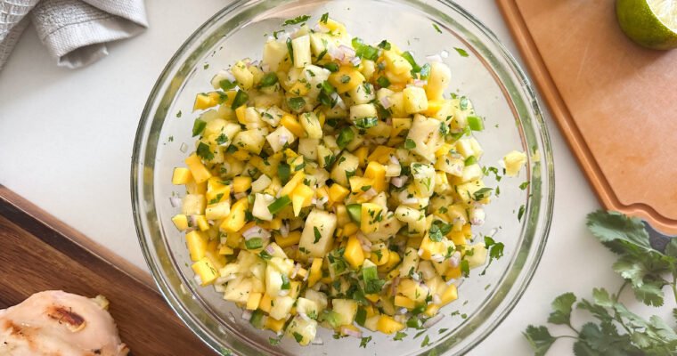 Fresh Pineapple Mango Salsa