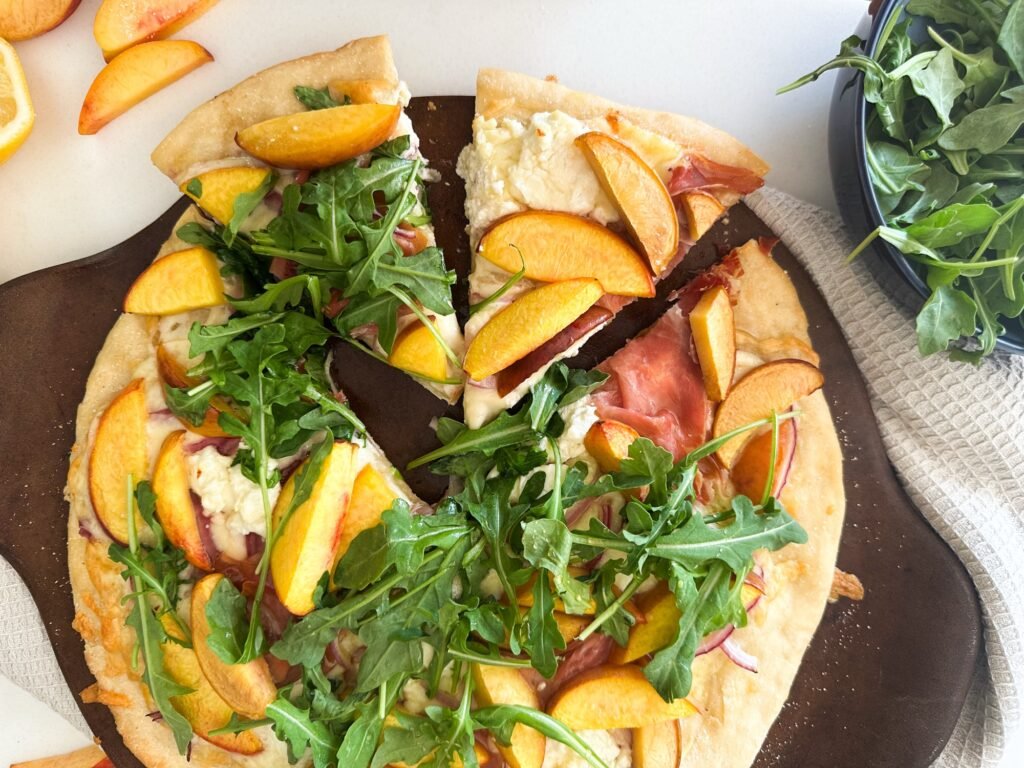 Peach Prosciutto Pizza