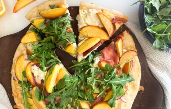 Peach Prosciutto Pizza