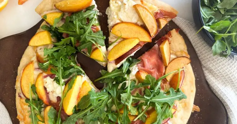 Peach Prosciutto Pizza
