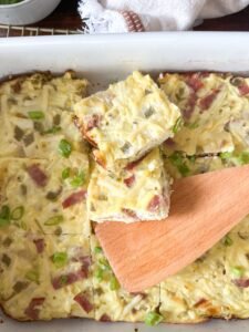 Green Chile Egg and Hash Brown Casserole