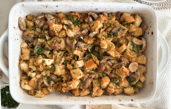 The Non-Mushroom Lover’s ‘Shroom and Sausage Stuffing