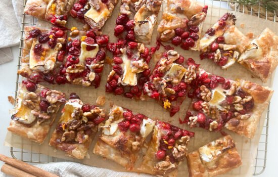 Sweet Holiday Cranberry Brie Tart