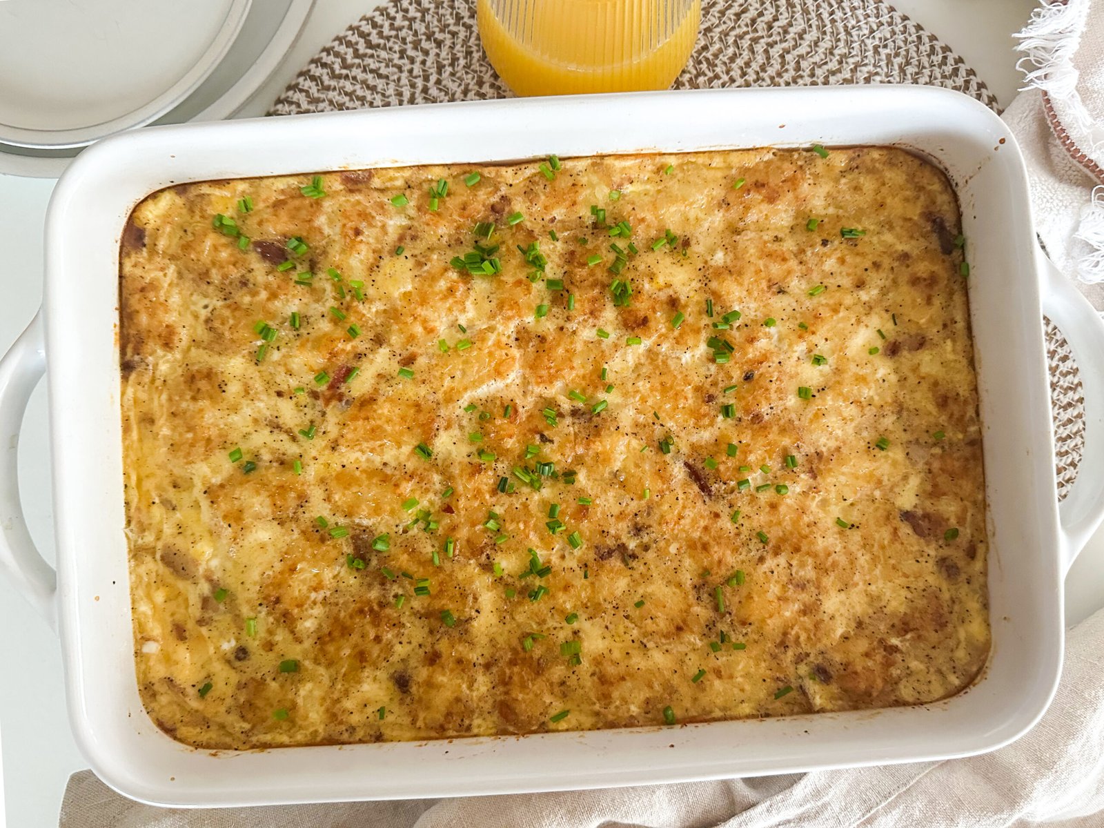 Bacon, Egg and Gouda Breakfast Casserole (inspired by Starbucks Egg Bites)